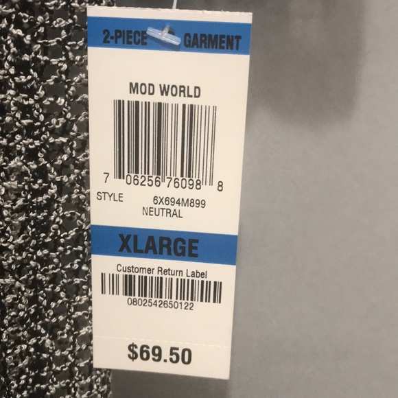 I.N.C International Concepts Women’s Black Two Piece Top Size XL - Picture 5 of 5